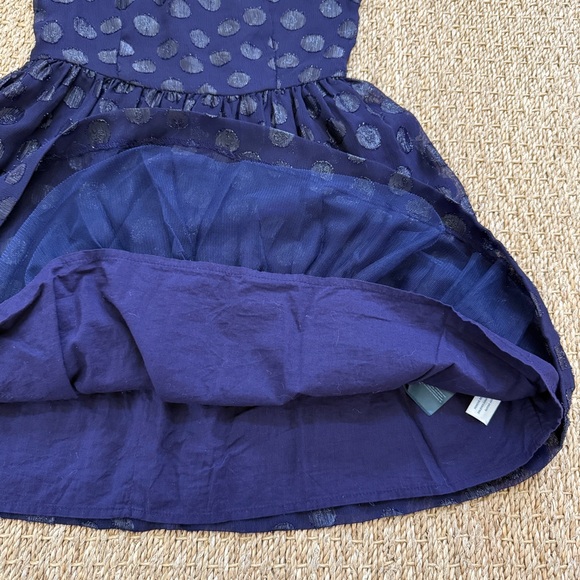 Tommy Hilfiger Girls Shimmer Polka Dot Dress Size 6 - Picture 5 of 11